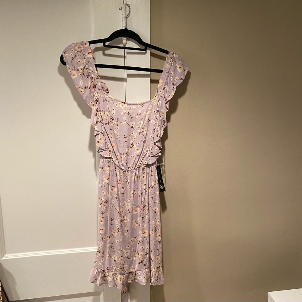 As U Wish Von Maur Lavender Floral Dress Size L